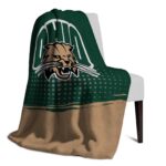 ohio bobcats gradient dots green blanket best selling