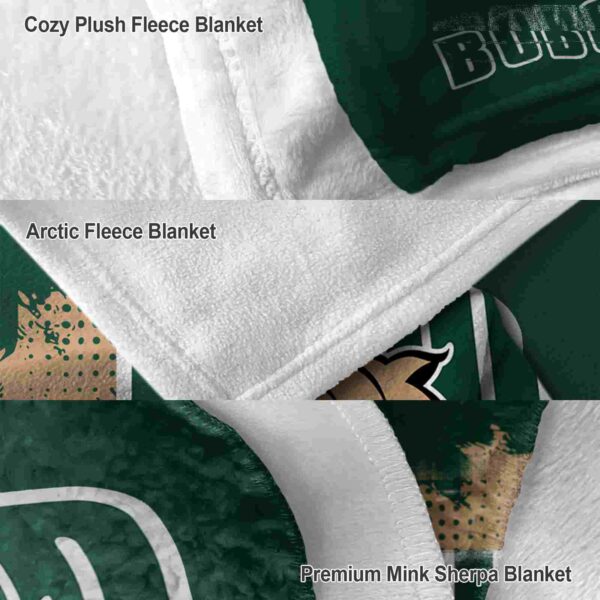 ohio bobcats grunge texture green blanket premium grade