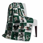 ohio bobcats mickey minnie green white blanket best selling