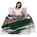 ohio bobcats paint streaks green white blanket best selling