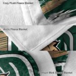 ohio bobcats paint streaks green white blanket best selling