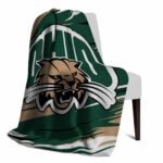 ohio bobcats paint streaks green white blanket best selling