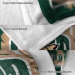 ohio bobcats splatter effect green blanket premium grade
