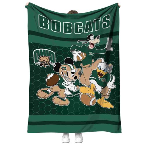 ohio bobcats three musketeers green blanket best selling