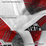 ohio state buckeyes diagonal stripes scarlet blanket best selling