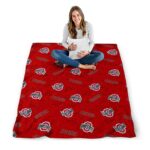 ohio state buckeyes diehard fans scarlet blanket high quality