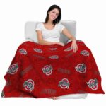 ohio state buckeyes diehard fans scarlet blanket latest model