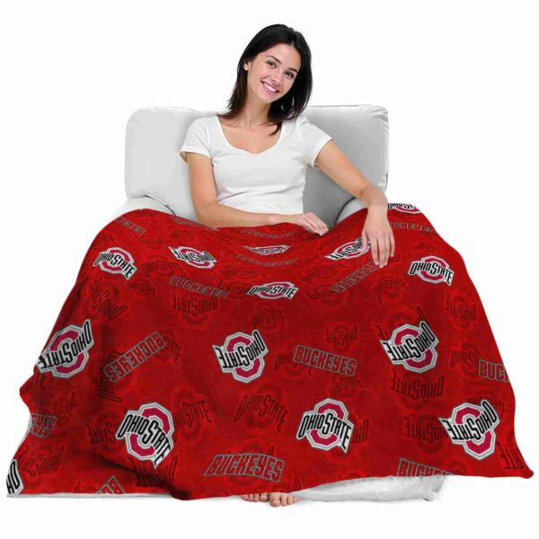 ohio state buckeyes diehard fans scarlet blanket latest model