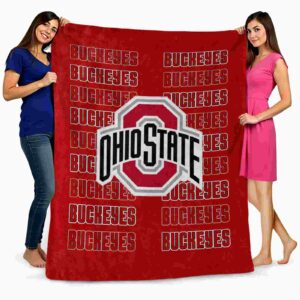 ohio state buckeyes fan pride scarlet blanket fashion forward