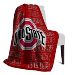 ohio state buckeyes fan pride scarlet blanket best selling