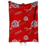ohio state buckeyes fan spirit scarlet blanket best selling