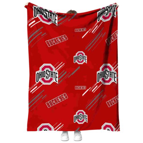 ohio state buckeyes fan spirit scarlet blanket best selling