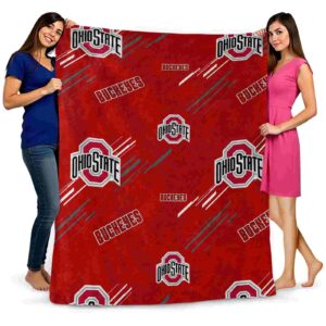 ohio state buckeyes fan spirit scarlet blanket fashion forward