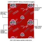 ohio state buckeyes fan spirit scarlet blanket new arrival