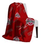 ohio state buckeyes fan spirit scarlet blanket top rated