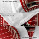 ohio state buckeyes football field scarlet blanket best selling