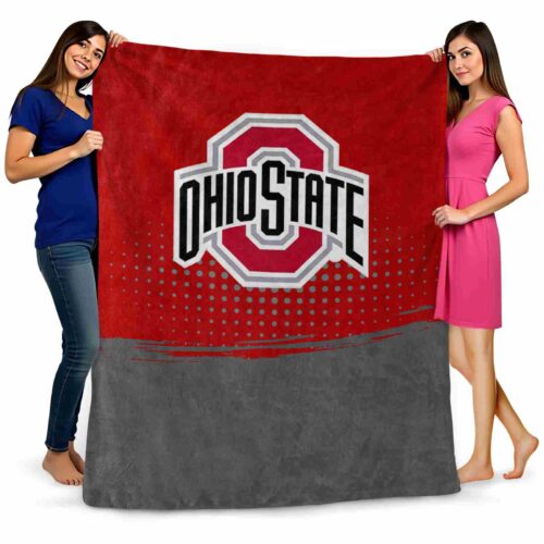 ohio state buckeyes gradient dots scarlet blanket fashion forward
