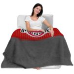ohio state buckeyes gradient dots scarlet blanket best selling