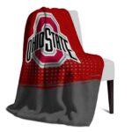 ohio state buckeyes gradient dots scarlet blanket best selling