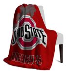 ohio state buckeyes grunge texture scarlet blanket best selling