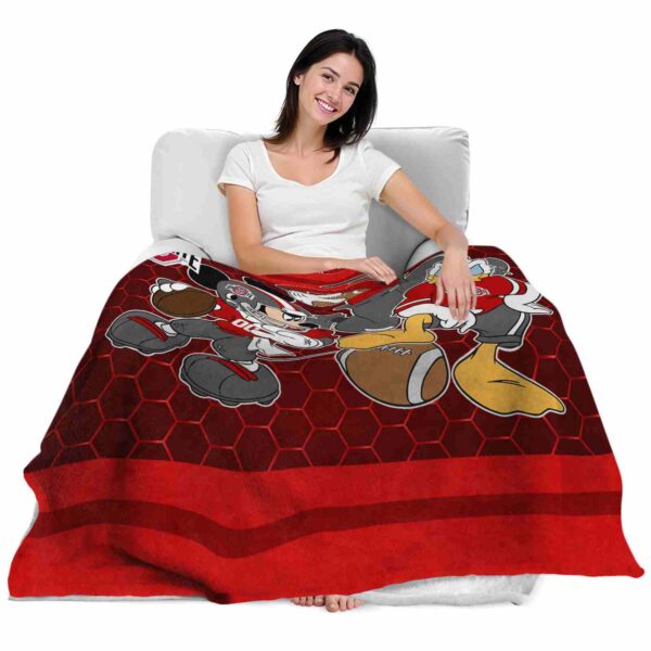 ohio state buckeyes three musketeers scarlet blanket latest model