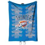 oklahoma city thunder fan pride blue blanket best selling