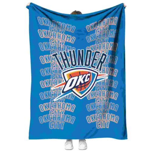 oklahoma city thunder fan pride blue blanket best selling