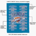 oklahoma city thunder fan pride blue blanket new arrival