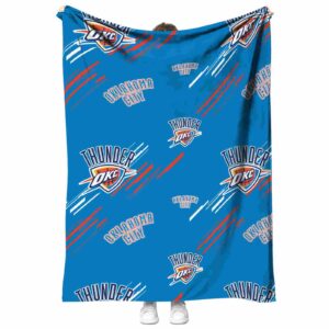 oklahoma city thunder fan spirit blue blanket best selling