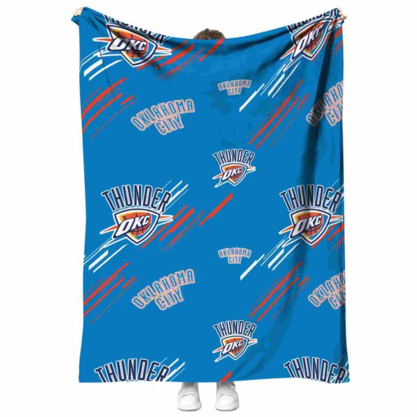 oklahoma city thunder fan spirit blue blanket best selling