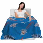 oklahoma city thunder fan spirit blue blanket latest model