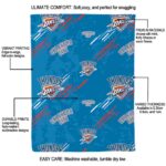 oklahoma city thunder fan spirit blue blanket new arrival