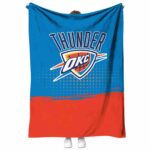 oklahoma city thunder gradient dots blue blanket best selling