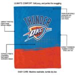 oklahoma city thunder gradient dots blue blanket best selling