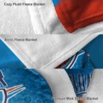 oklahoma city thunder gradient dots blue blanket best selling