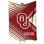 oklahoma sooners diagonal stripes crimson blanket best selling