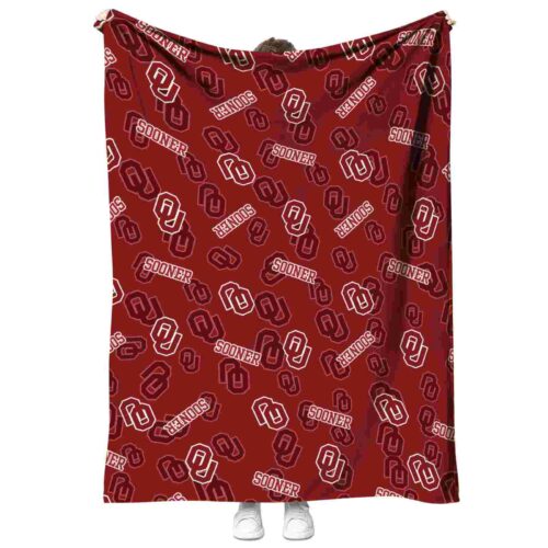 oklahoma sooners diehard fans crimson blanket best selling