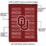 oklahoma sooners fan pride crimson blanket best selling