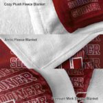 oklahoma sooners fan pride crimson blanket best selling
