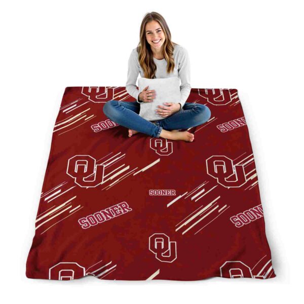 oklahoma sooners fan spirit crimson blanket high quality