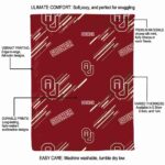 oklahoma sooners fan spirit crimson blanket new arrival