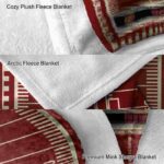 oklahoma sooners football field crimson blanket premium grade