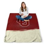 oklahoma sooners gradient dots crimson blanket best selling