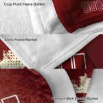 oklahoma sooners grunge texture crimson blanket best selling