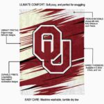 oklahoma sooners paint streaks crimson white blanket new arrival
