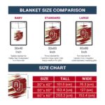 oklahoma sooners paint streaks crimson white blanket trendy