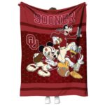 oklahoma sooners three musketeers crimson blanket best selling
