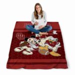 oklahoma sooners three musketeers crimson blanket best selling