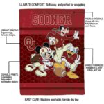 oklahoma sooners three musketeers crimson blanket best selling