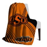 oklahoma state cowboys diagonal stripes orange blanket top rated